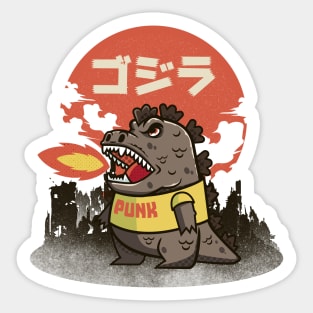 punk prock gojira Sticker